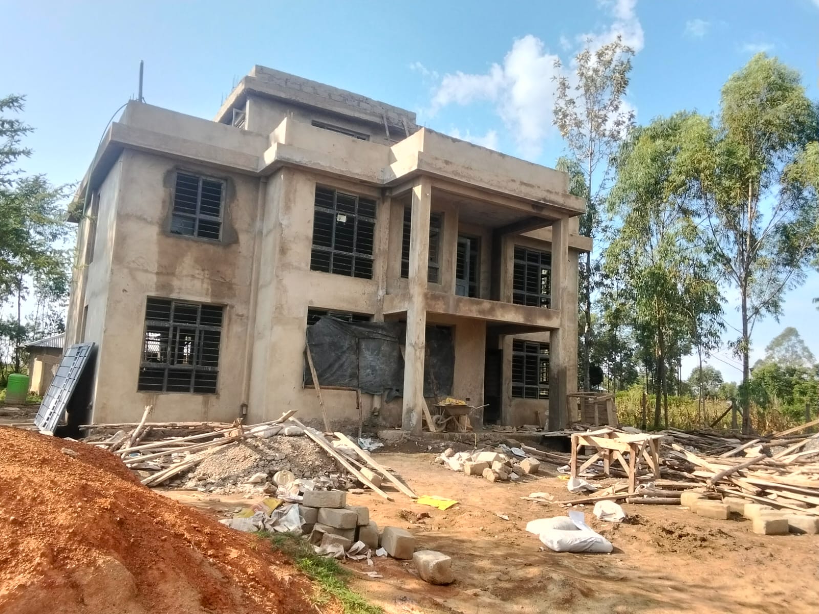 Maisonette construction project in Kisumu monitored under Valdon SiteControl 360