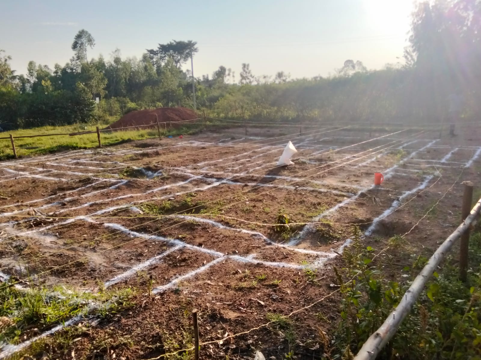 Foundation works on an Ugunja maisonette site under professional oversight by Valdon SiteControl 360